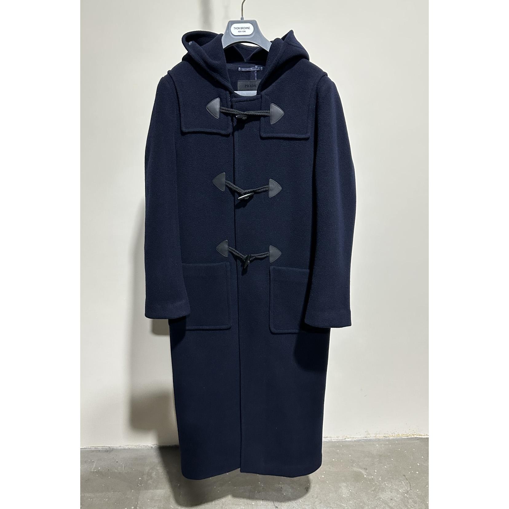 Prada Double-breasted Wool Duffle Coat - EUR FASHION