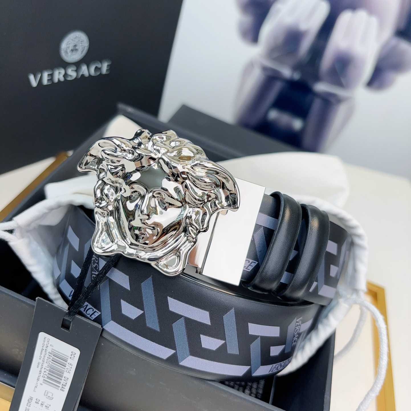 Versace Reversible Leather Belt    40mm - EUR FASHION
