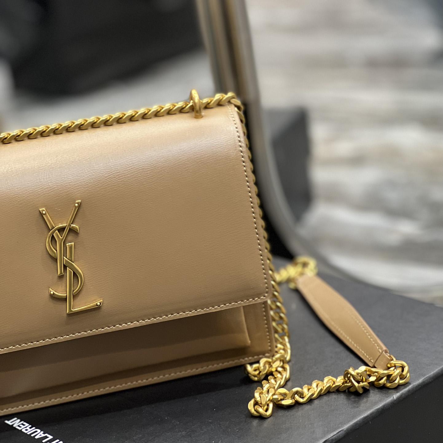 Saint Laurent Women Sunset Medium Leather Shoulder Bag （22x8x16 cm） - EUR FASHION