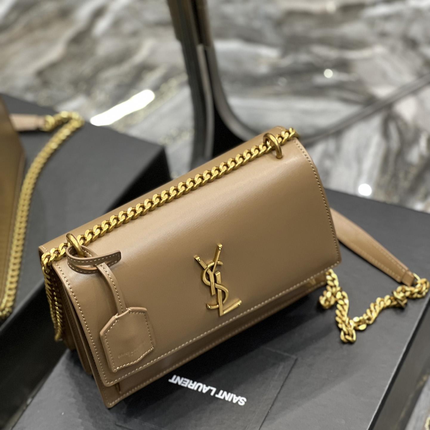 Saint Laurent Women Sunset Medium Leather Shoulder Bag （22x8x16 cm） - EUR FASHION