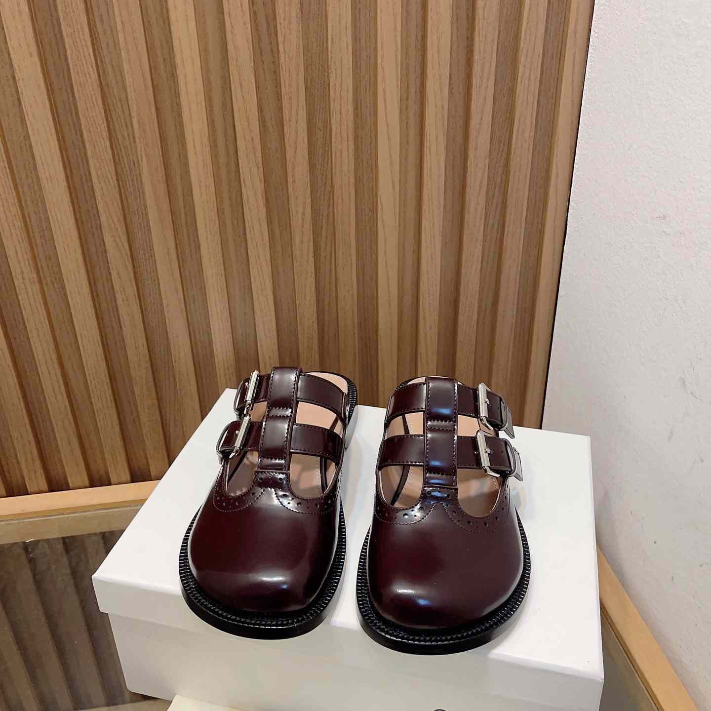 Loewe Campo Mary Jane Mule In Calfskin - EUR FASHION