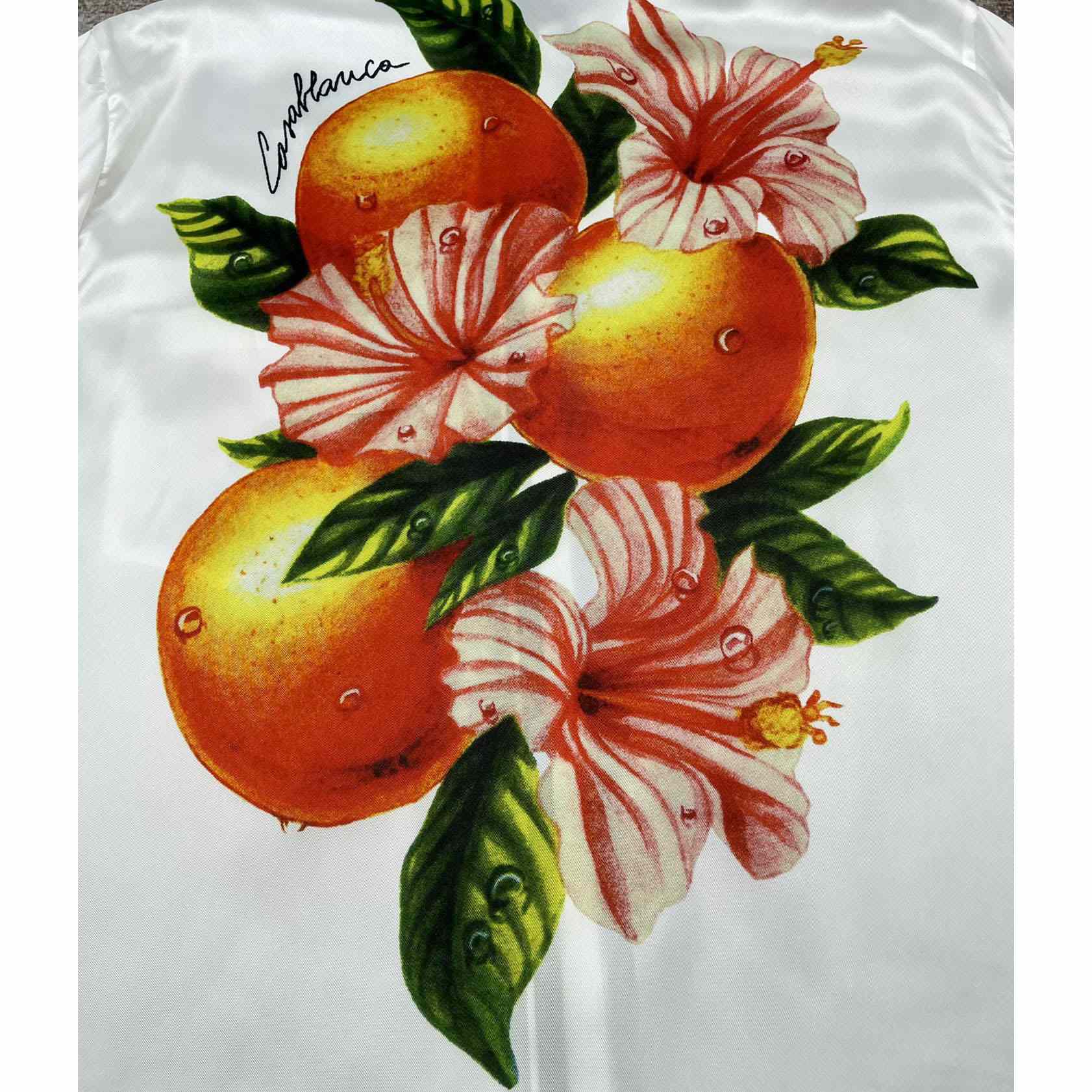 Casablanca Oranges L’amour En Fleur Silk Shirt   CA3461 - EUR FASHION