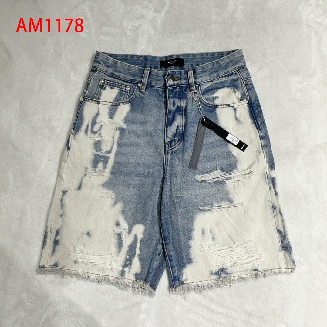 Amiri Slim-fit Denim Shorts  AM1178 - EUR FASHION