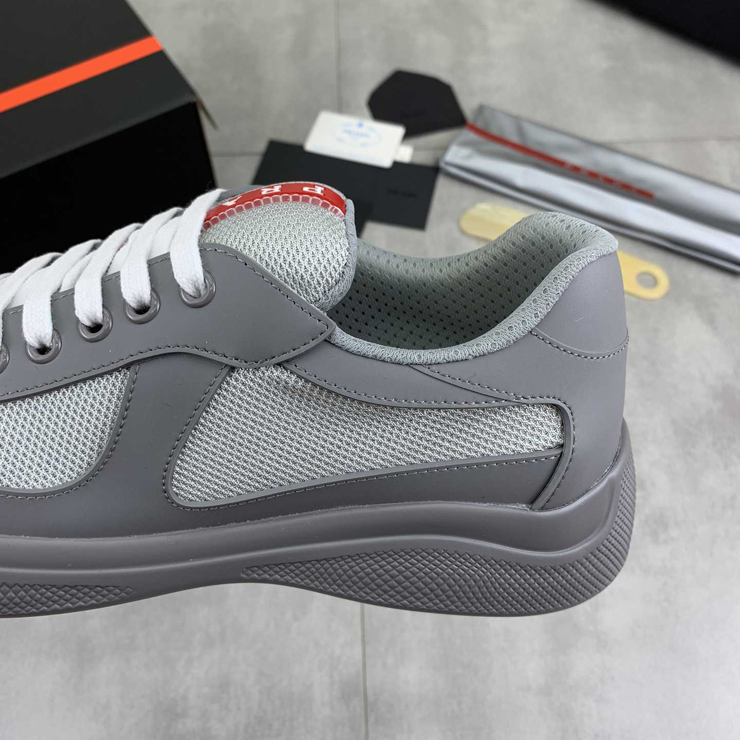 Prada America's Cup Soft Rubber And Bike Fabric Sneakers - EUR FASHION