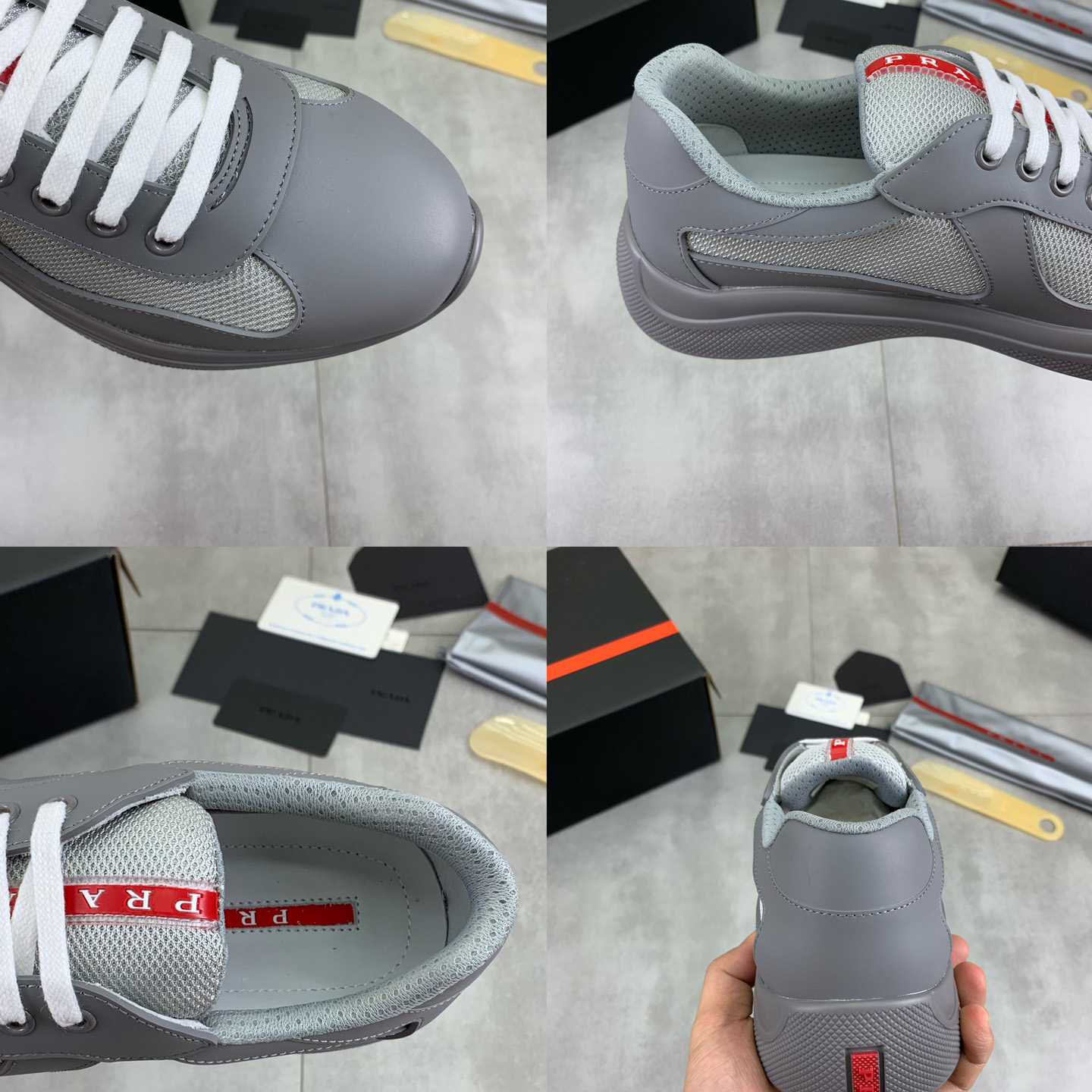 Prada America's Cup Soft Rubber And Bike Fabric Sneakers - EUR FASHION