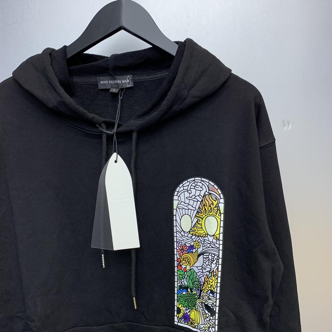 Who Decides War Stained Glass Hoodie - EUR FASHION