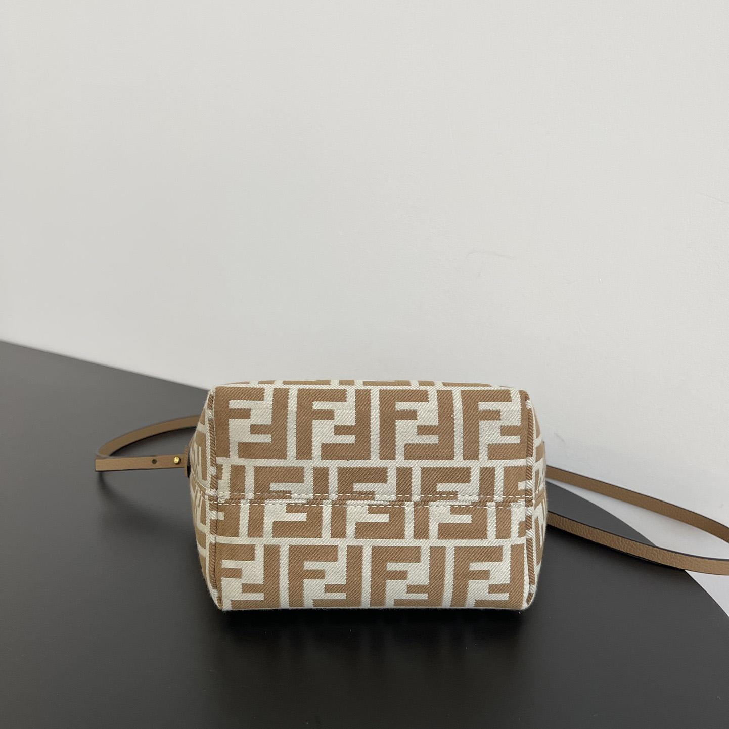 Fendi Mini Roll FF Beige Jacquard Mini Bag - EUR FASHION