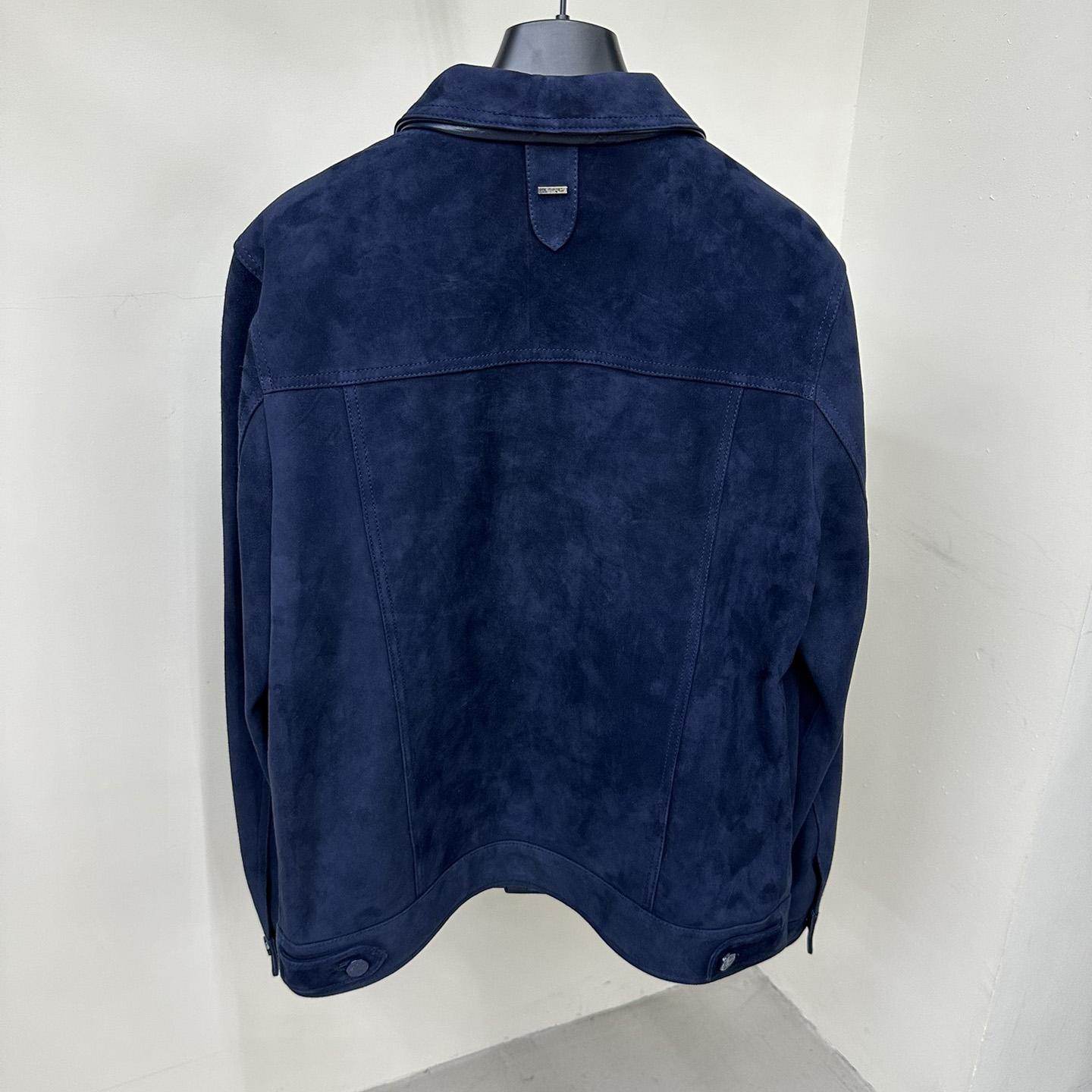 Louis Vuitton Suede Denim Jacket   1A8I3B - EUR FASHION