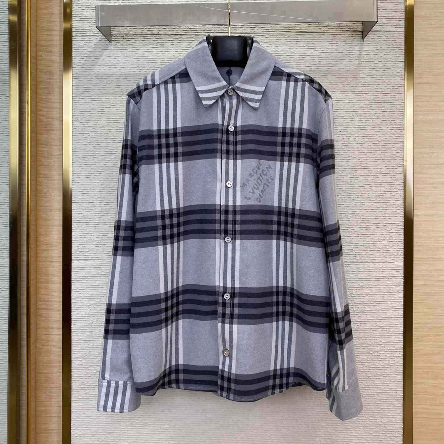 Louis Vuitton Long-Sleeved Cotton Flannel Shirt   1AFXSW - EUR FASHION