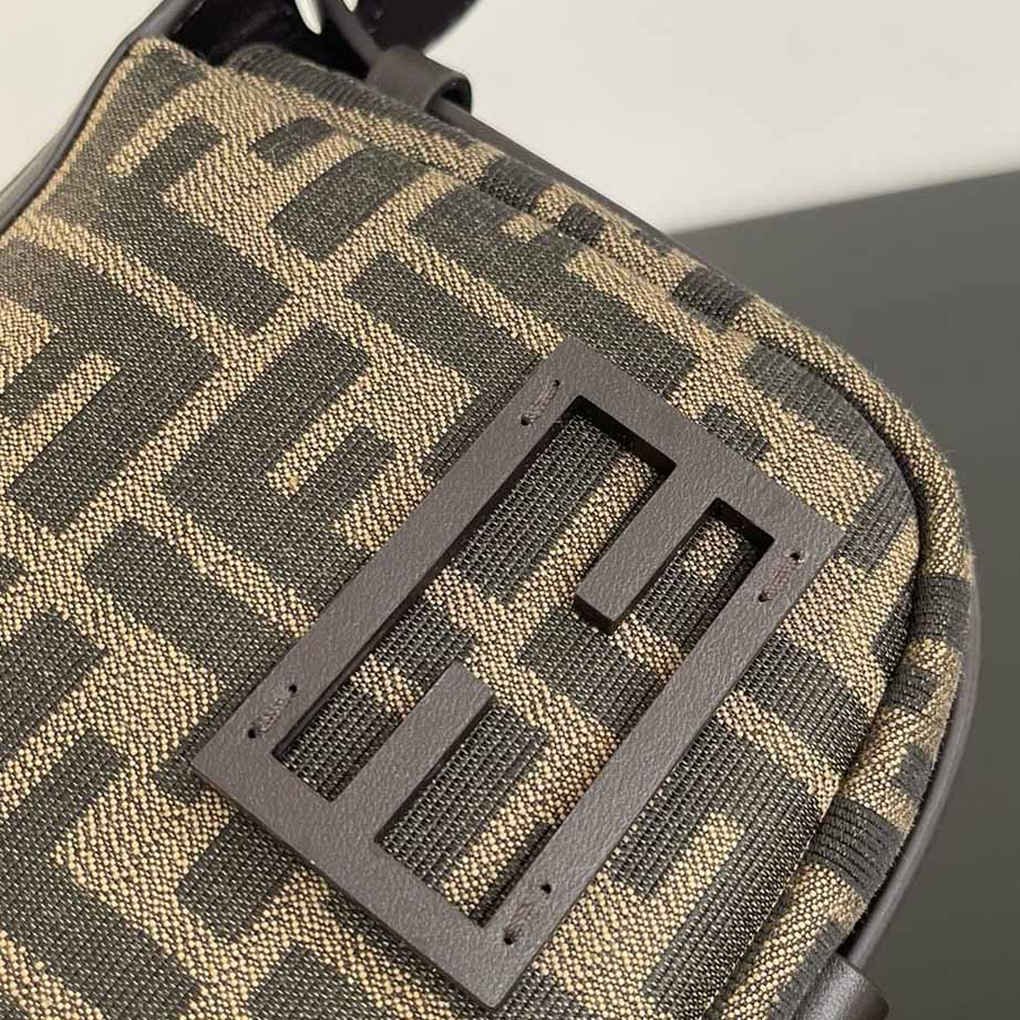 Fendi Simply Fendi Mini Brown FF Jacquard Fabric Mini Bag - EUR FASHION