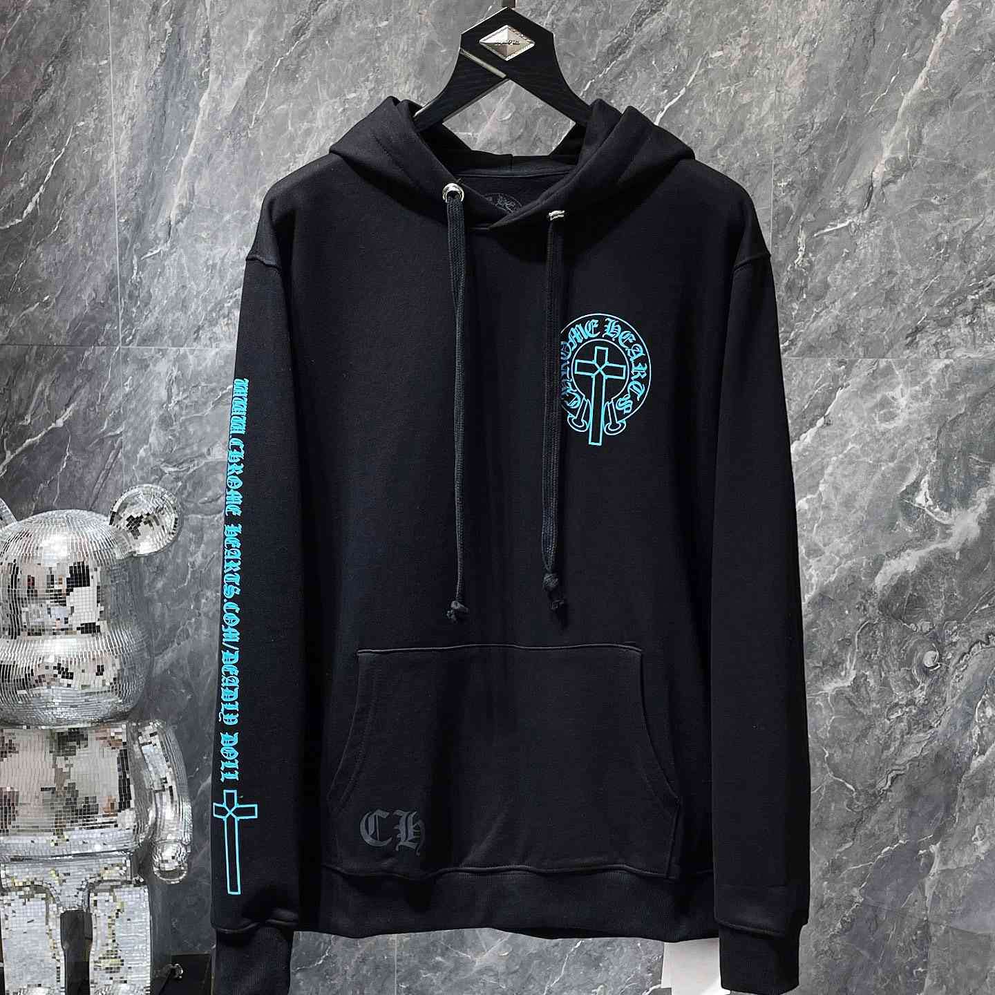 Chrome Hearts Chomper Black Hoodie - EUR FASHION