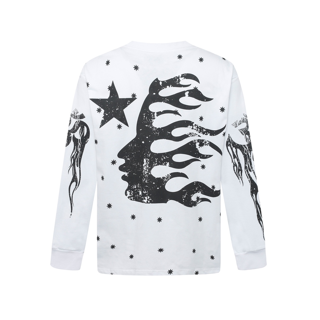 Hellstar Meteor Flame Limited Edition Long Sleeve T-Shirt - EUR FASHION