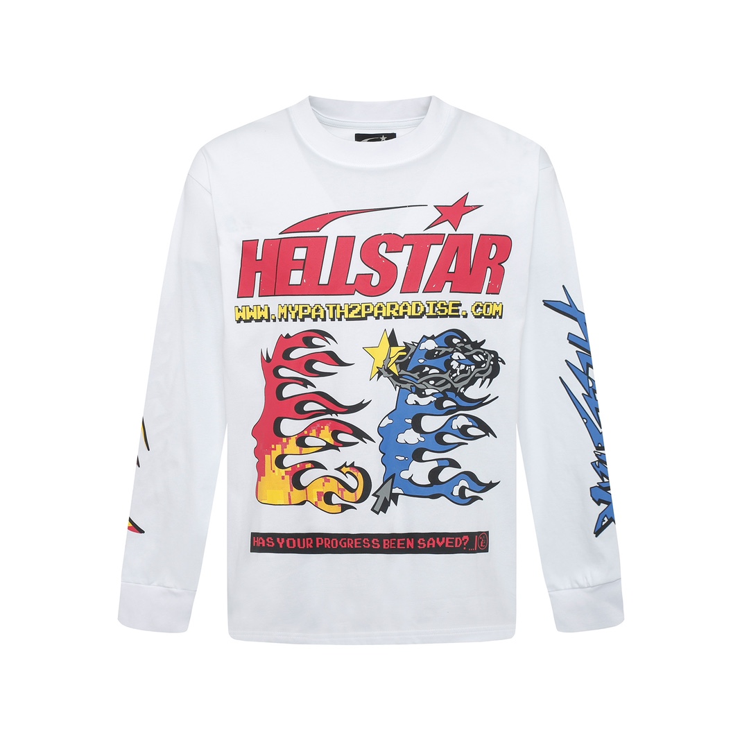 Hellstar Pixel Long Sleeve T-Shirt - EUR FASHION