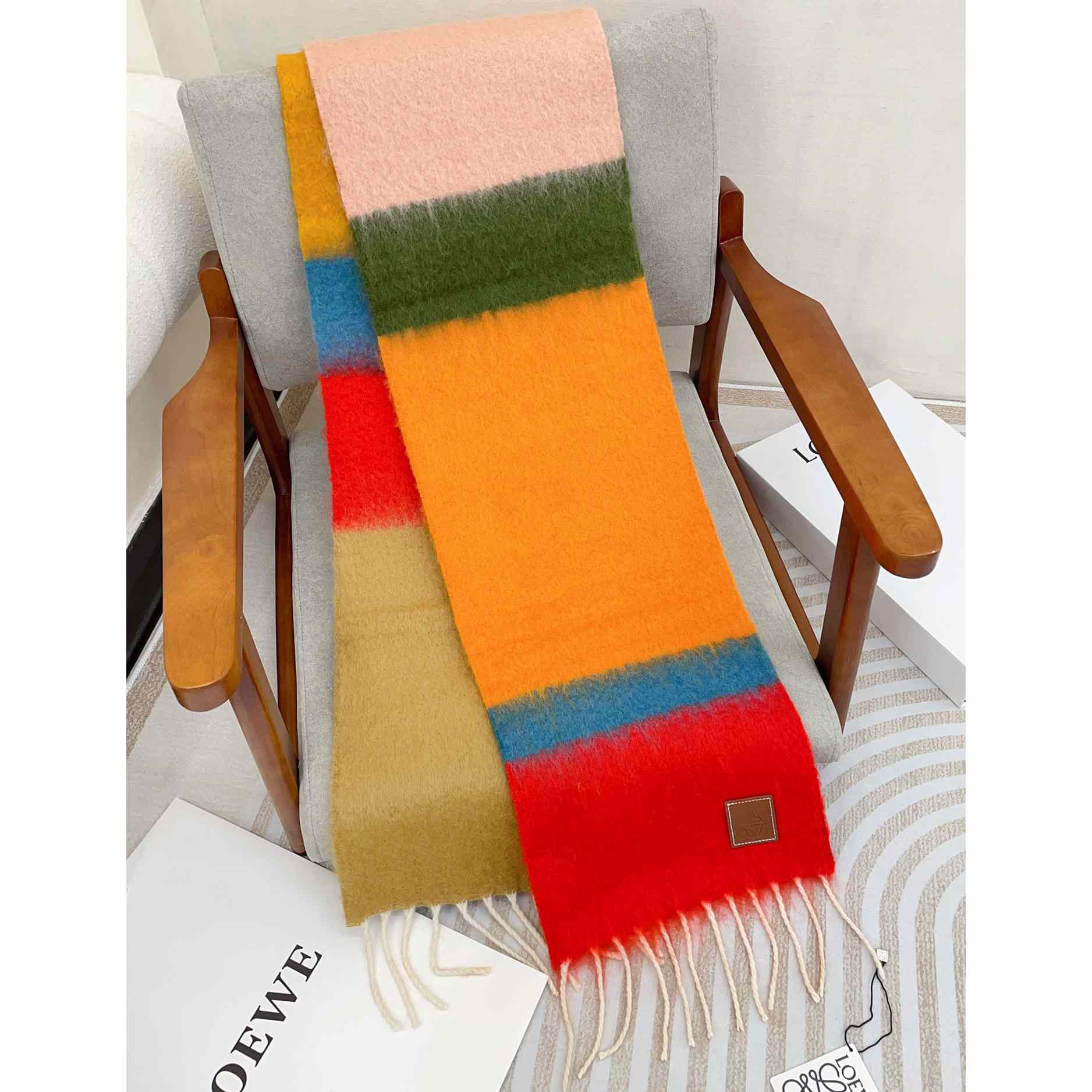 Loewe Scarf In Mohair And Wool - EUR FASHION