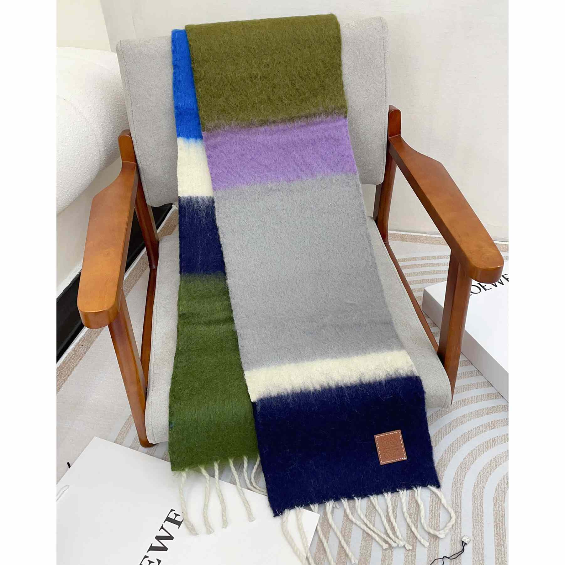 Loewe Scarf In Mohair And Wool - EUR FASHION