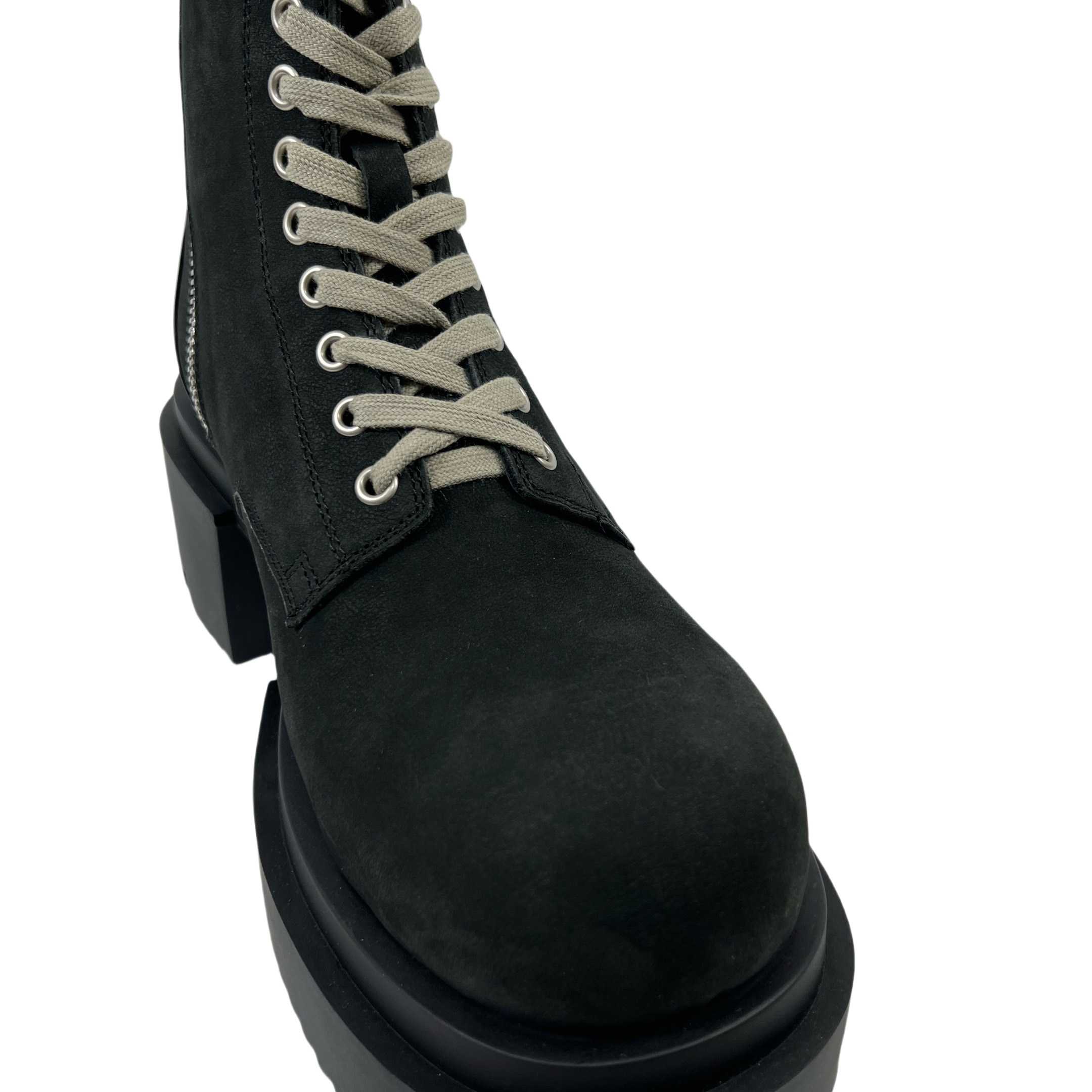 Rick Owens Low Army Bogun 80mm leather boots - EUR FASHION
