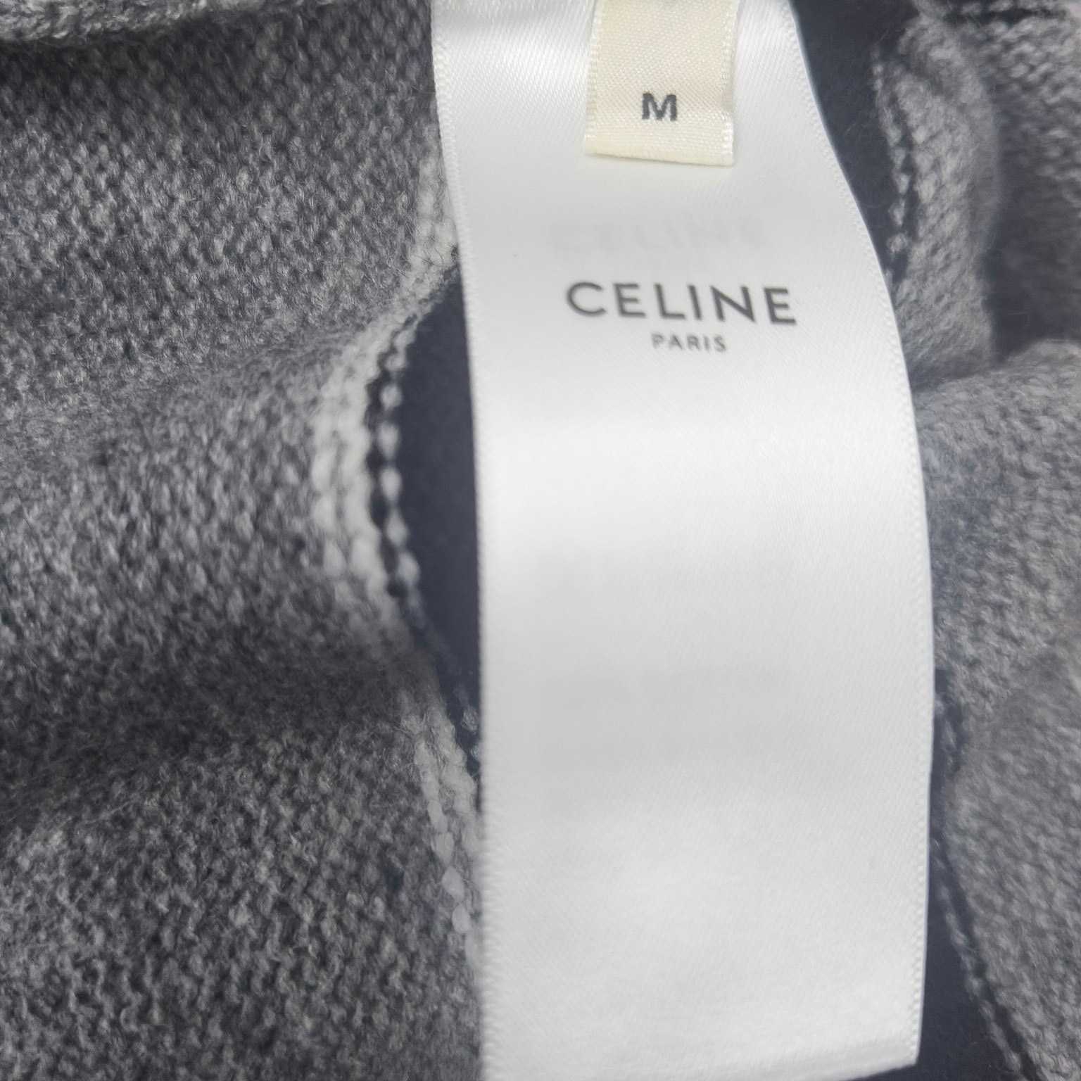 Celine Striped Triomphe Crew Neck Sweater In Wool - EUR FASHION