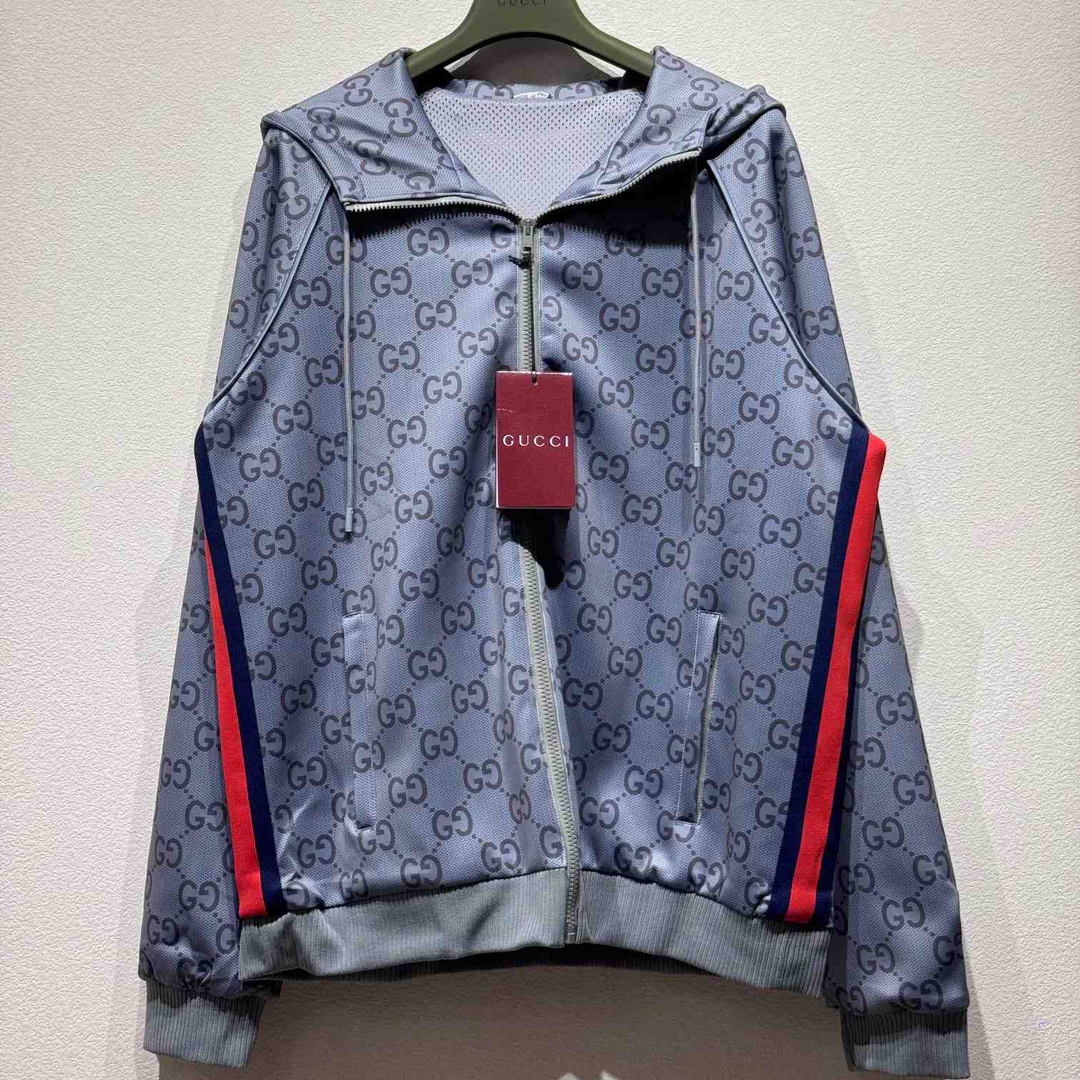 Gucci Jumbo GG Zip Jacket With Web - EUR FASHION