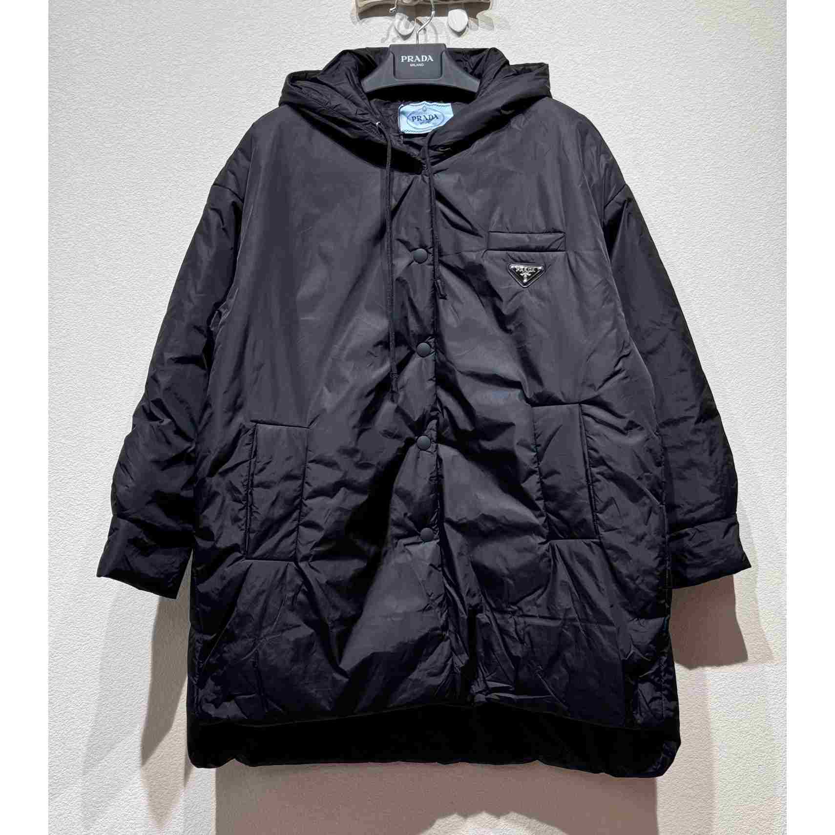 Prada Oversized Light Re-Nylon Raincoat - EUR FASHION