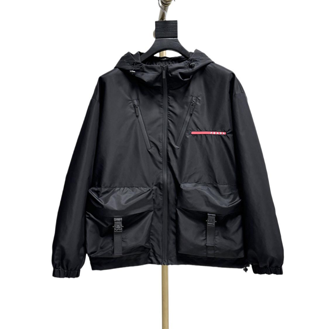 Prada Black Re-nylonJacket - EUR FASHION