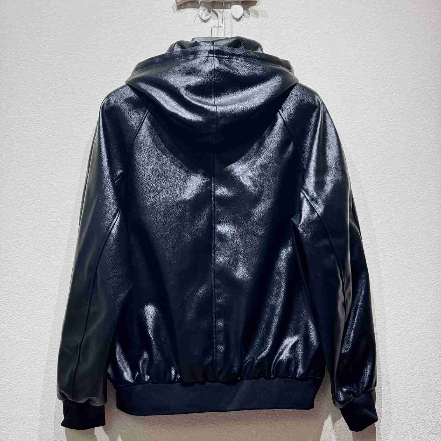 Celine Hooded Leather Jacket - EUR FASHION