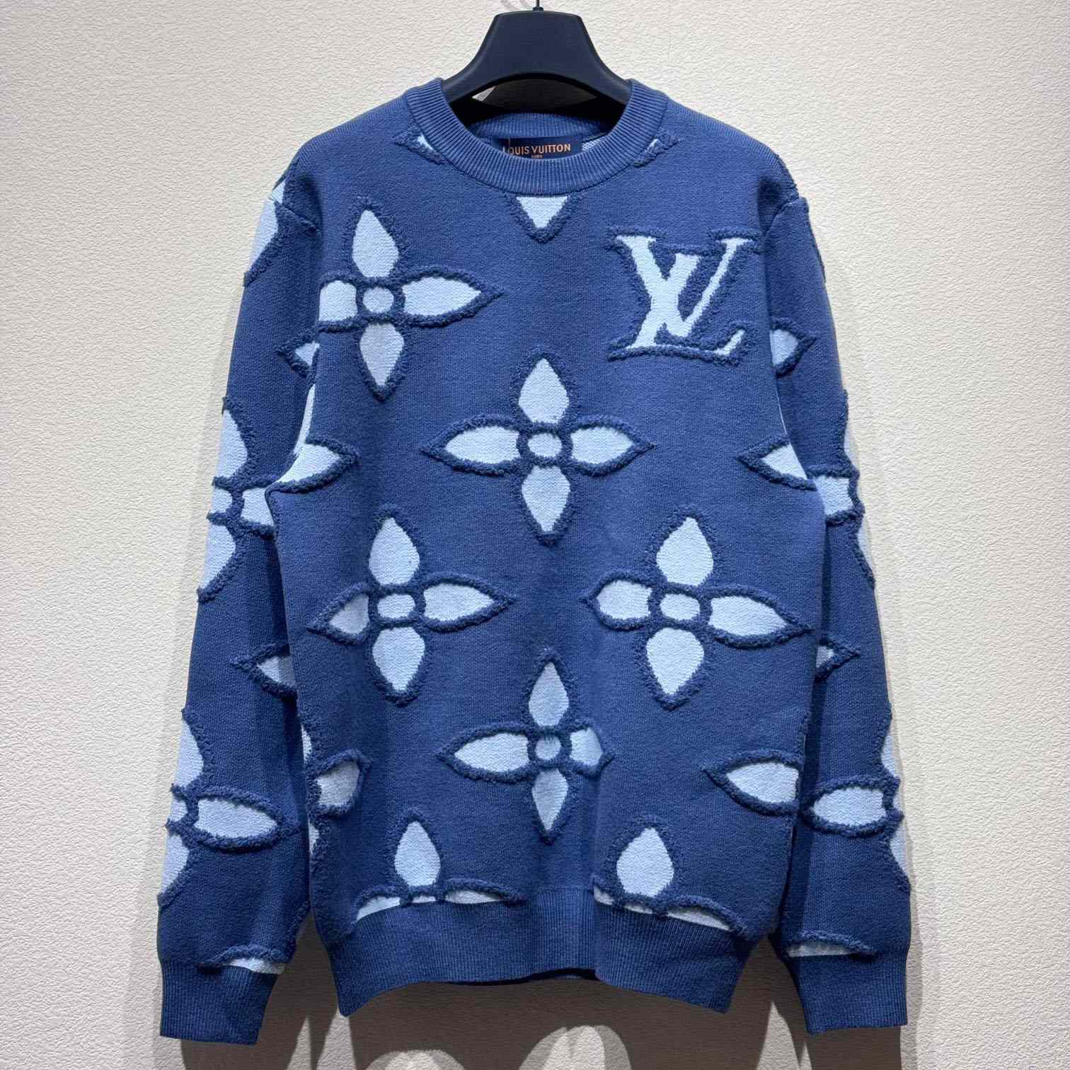 Louis Vuitton Textured Cotton Crewneck   1AGJRE - EUR FASHION