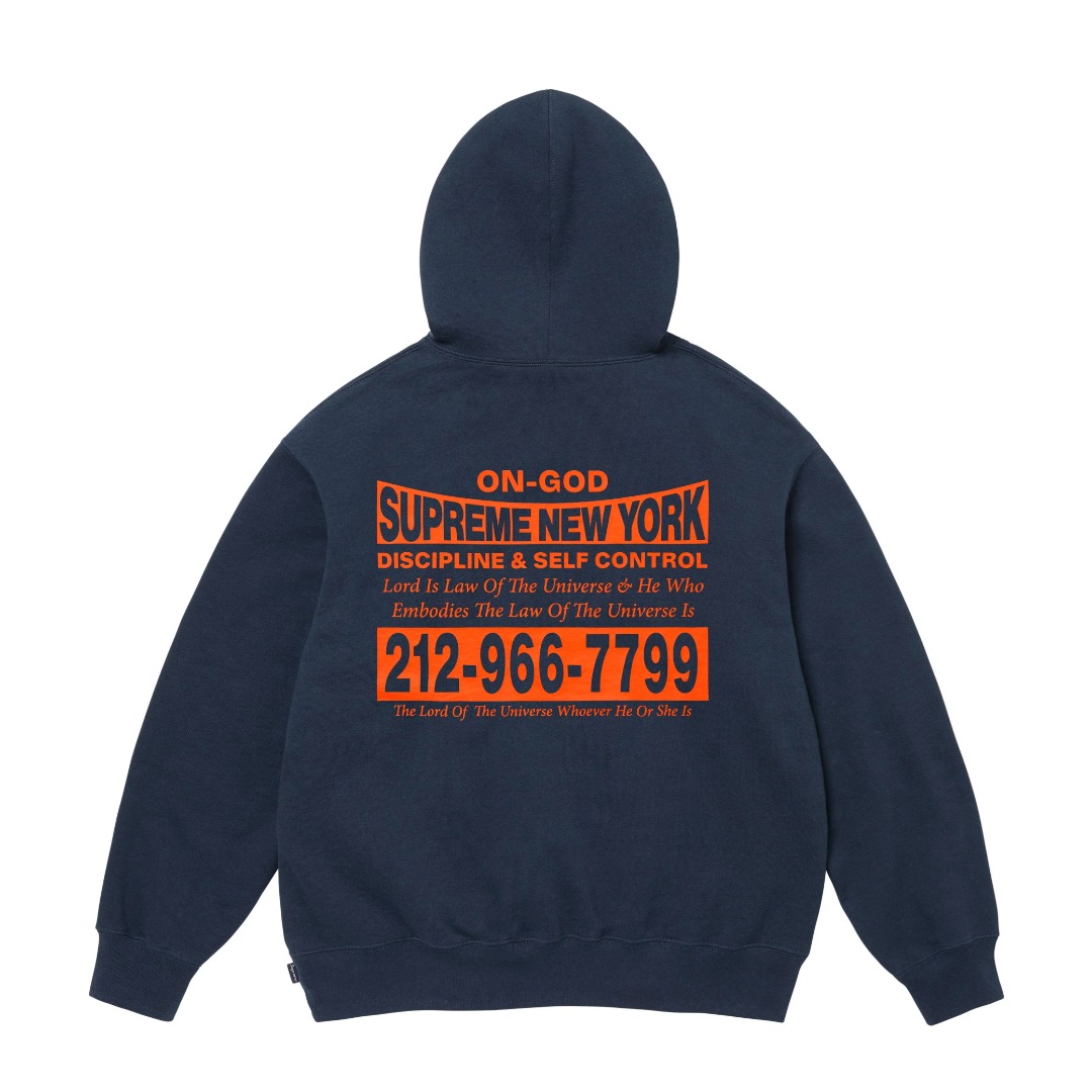 Supreme On God Hooded Sweatshirt  - EUR FASHION