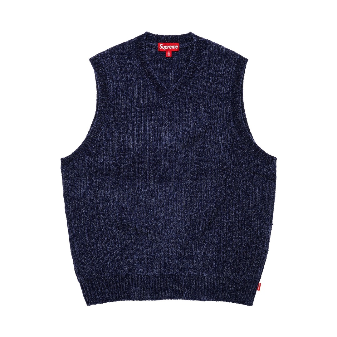 Supreme Chenille Sweater Vest  - EUR FASHION