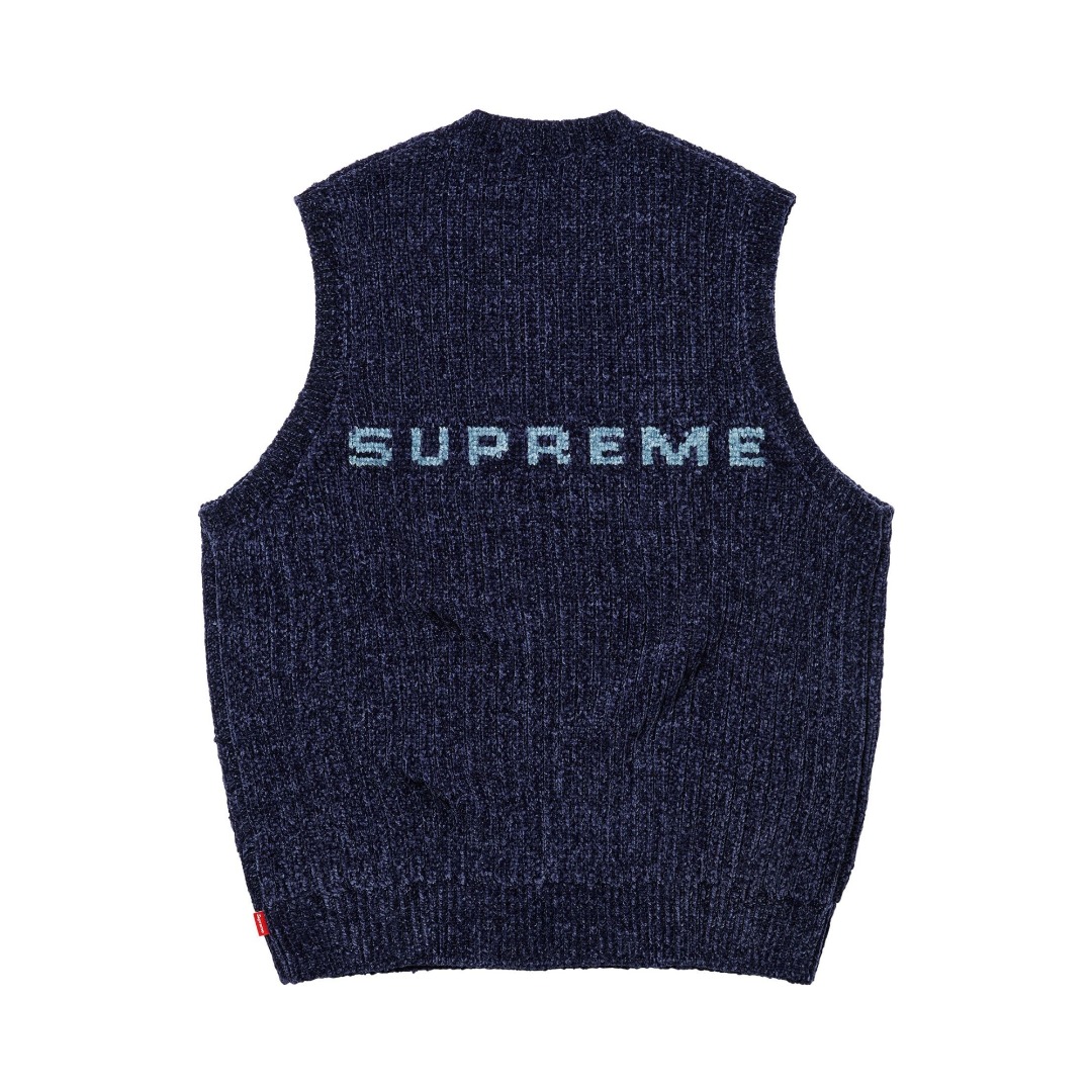 Supreme Chenille Sweater Vest  - EUR FASHION