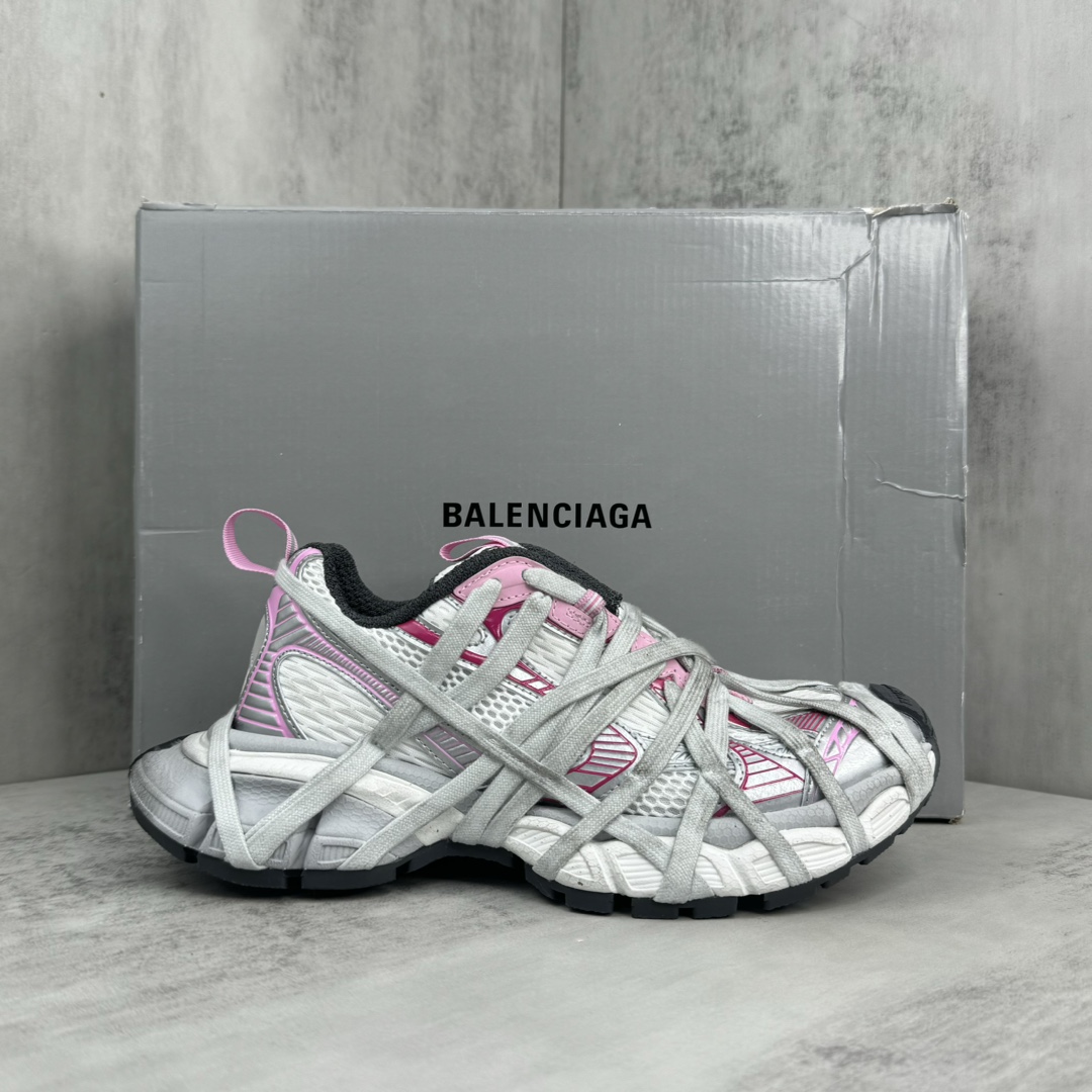 Balenciaga 3XL Extreme Lace Sneaker In White/grey - EUR FASHION