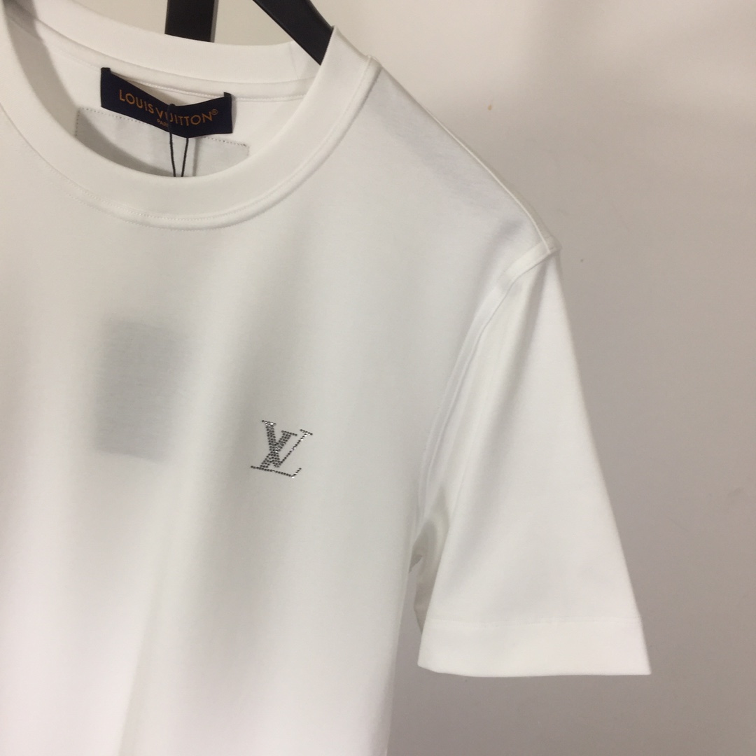 Louis Vuitton Cotton T-Shirt With Crystal - EUR FASHION