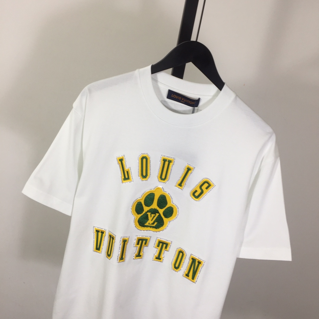 Louis Vuitton Embellished Short-Sleeved Cotton Crewneck - EUR FASHION