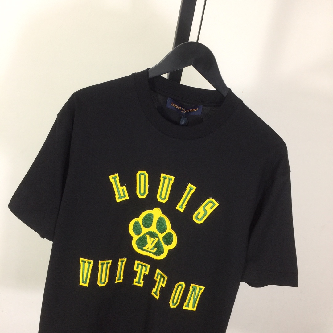 Louis Vuitton Embellished Short-Sleeved Cotton Crewneck - EUR FASHION