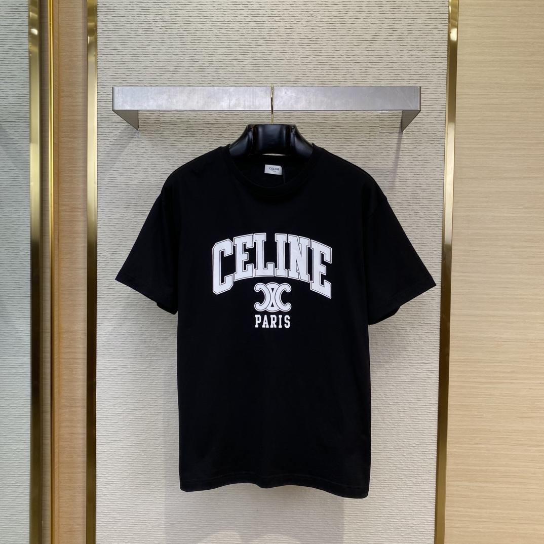 Celine Loose T-shirt In Cotton Jersey - EUR FASHION