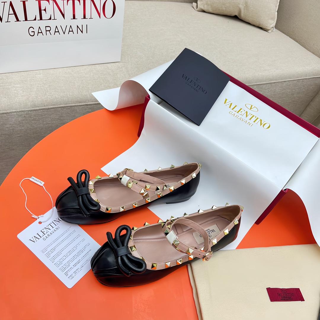 Valenti Rockstud Ballerinas - EUR FASHION