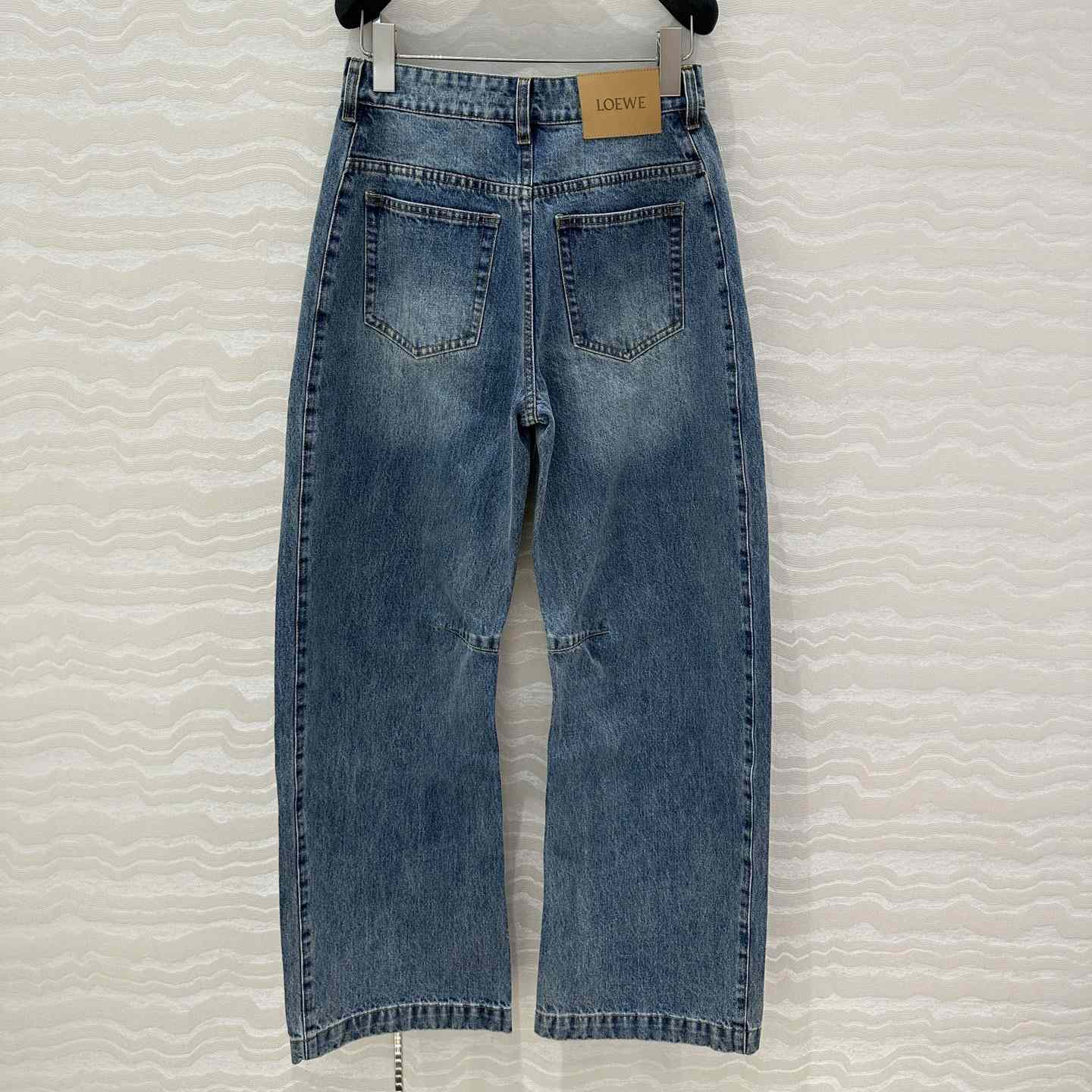 Loewe Anagram Barrel Jeans In Denim - EUR FASHION