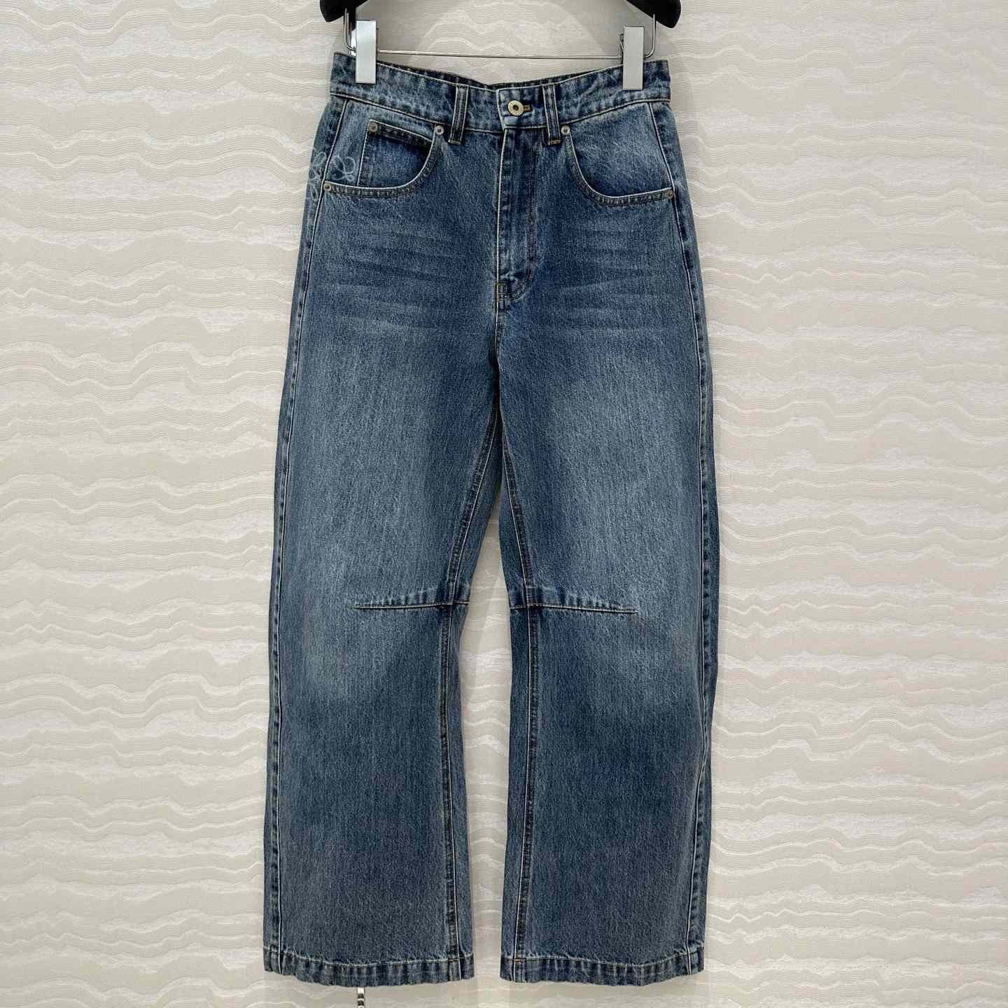 Loewe Anagram Barrel Jeans In Denim - EUR FASHION