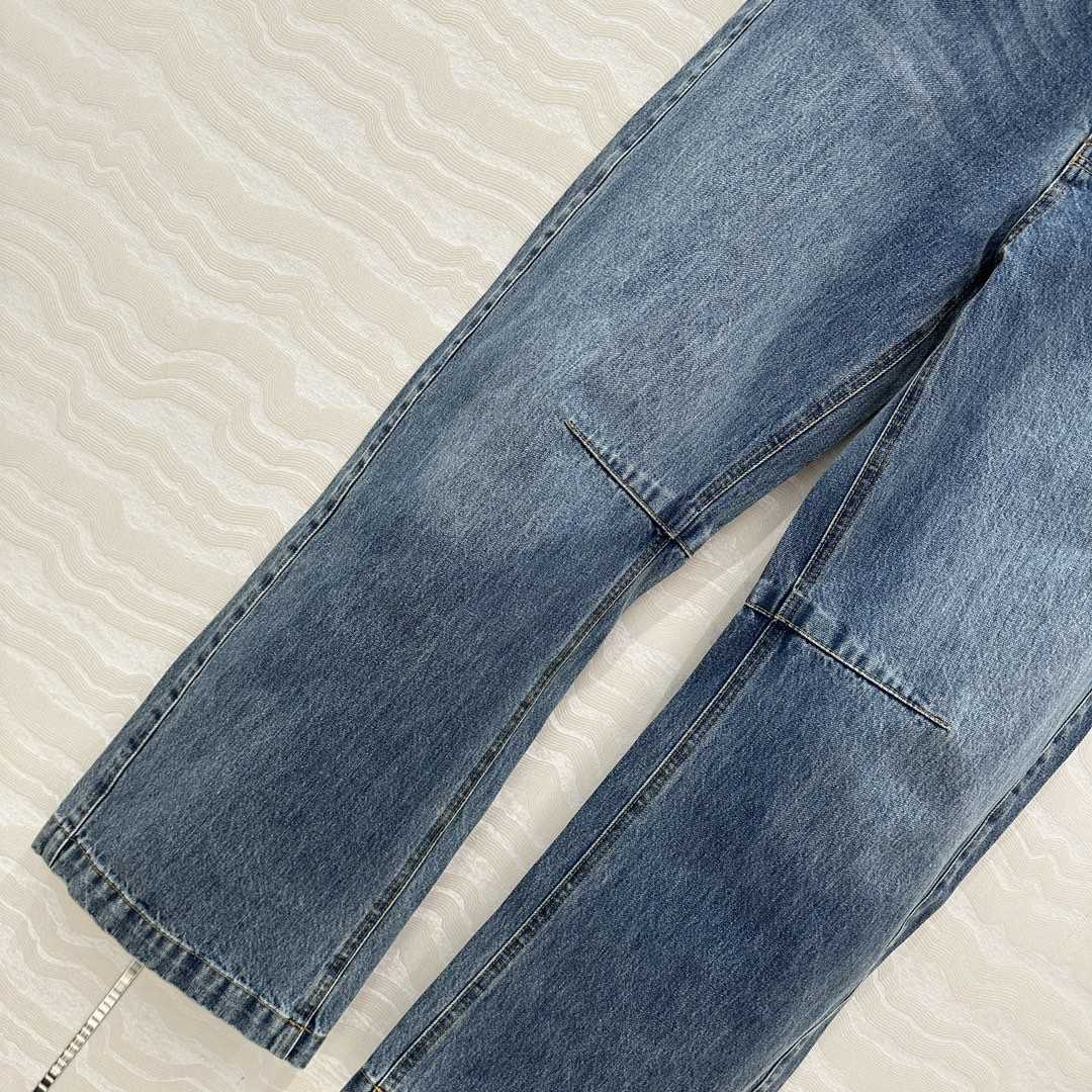 Loewe Anagram Barrel Jeans In Denim - EUR FASHION