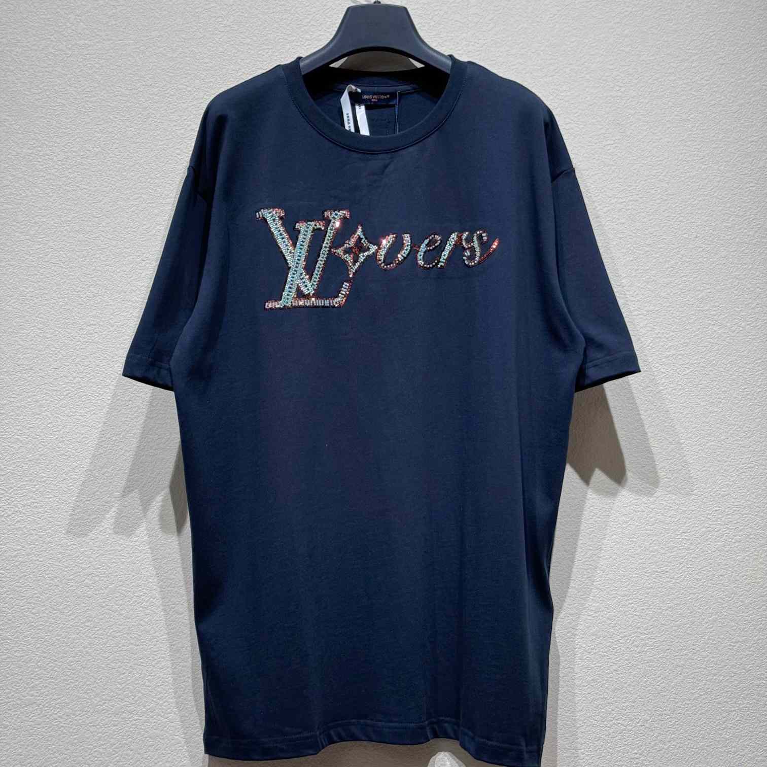 Louis Vuitton LV Vers Embellished Short-Sleeved T-Shirt  1AGHXO - EUR FASHION