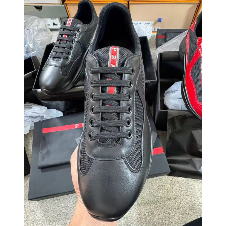 Prada America's Cup Soft Rubber And Bike Fabric Sneakers - EUR FASHION
