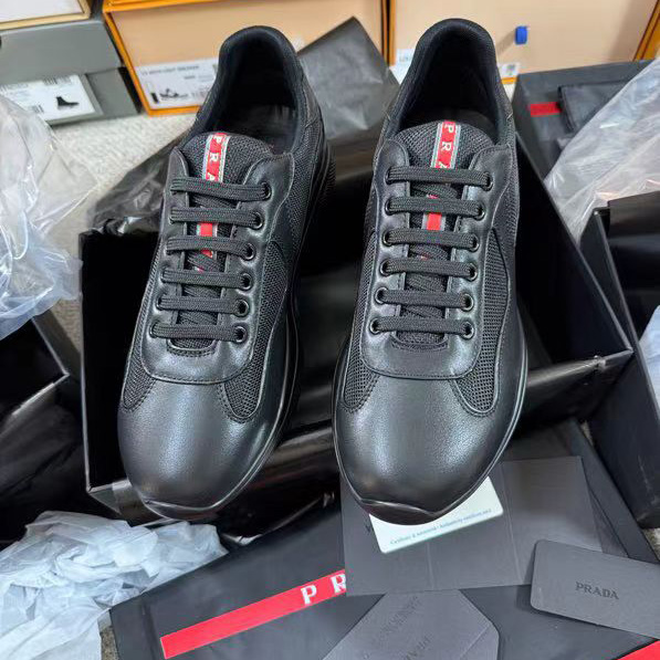 Prada America's Cup Soft Rubber And Bike Fabric Sneakers - EUR FASHION