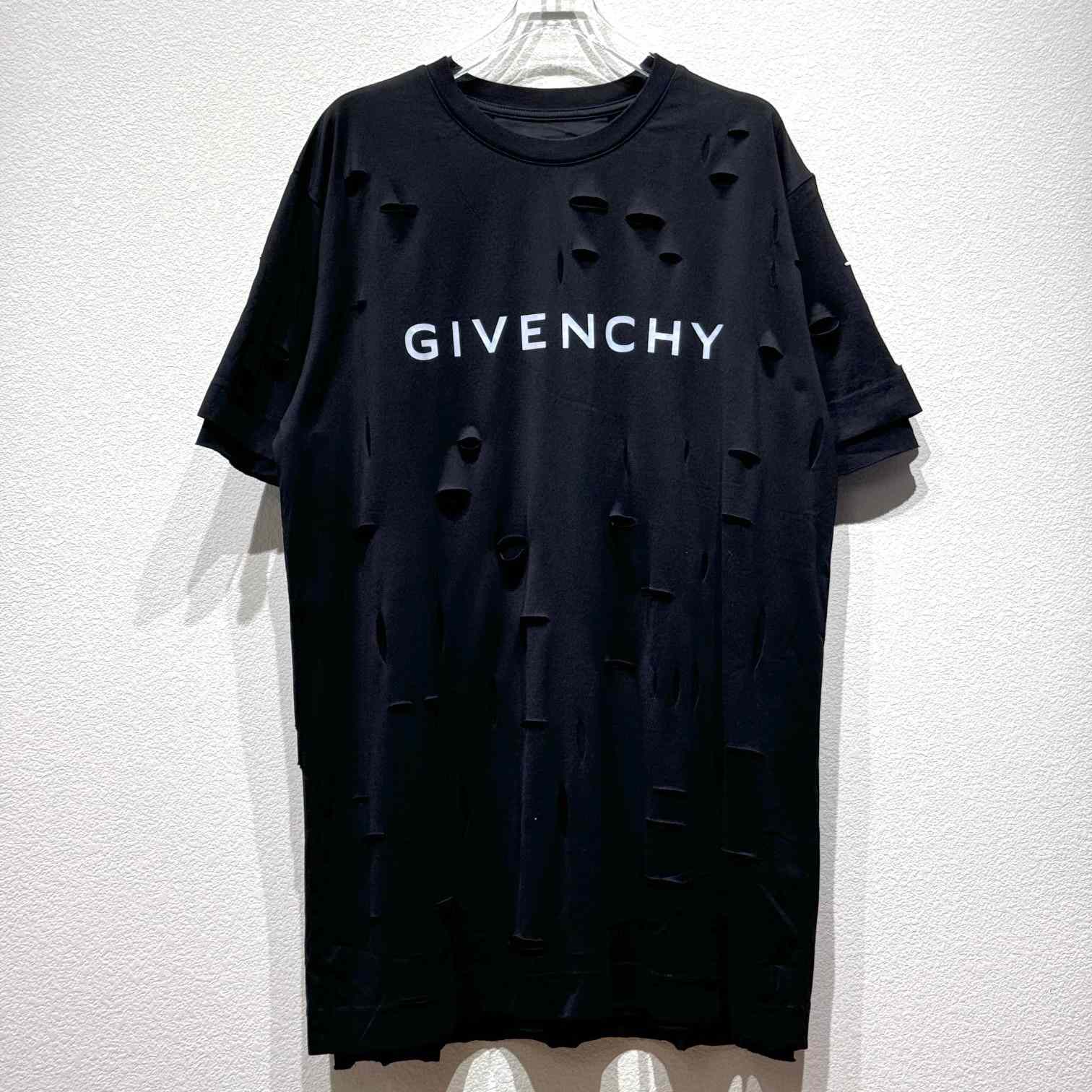 Givenchy Black Destroyed T-Shirt  - EUR FASHION