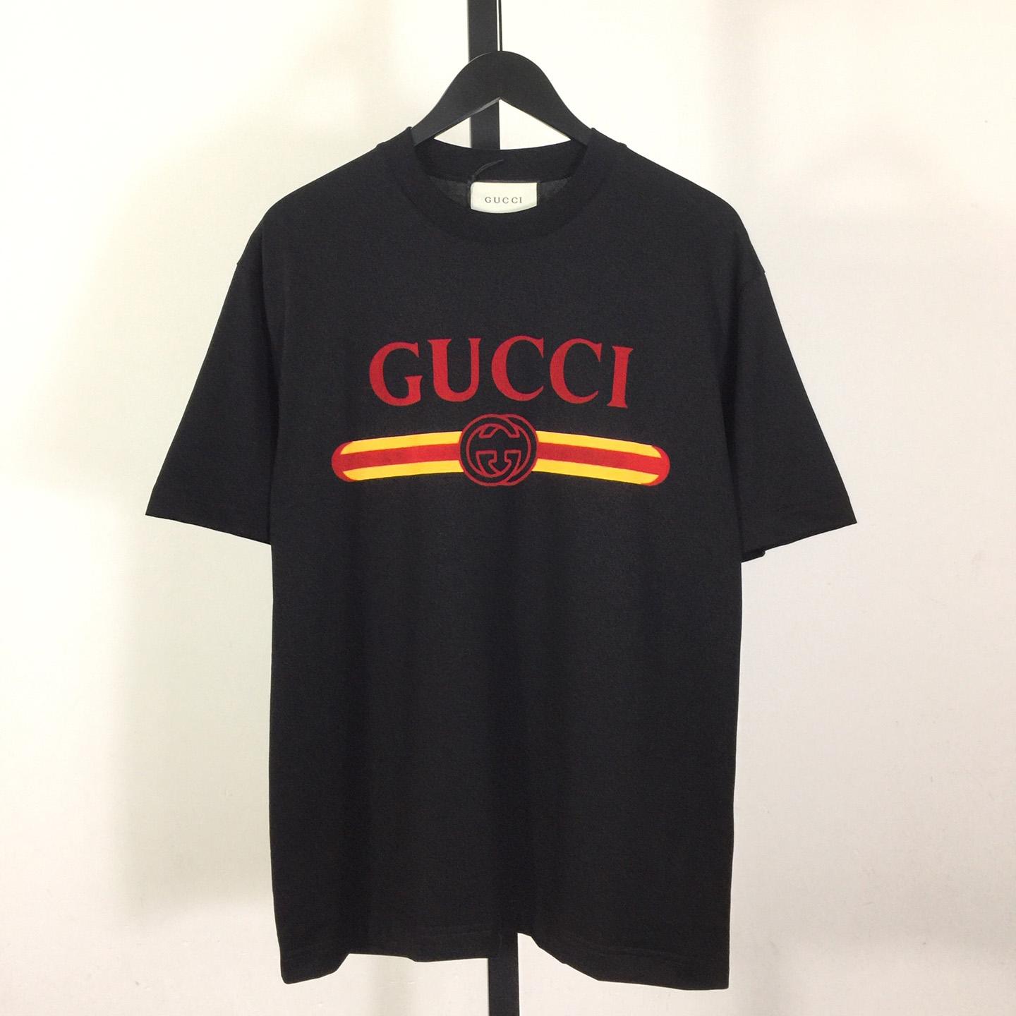 Gucci Printed Cotton Jersey T-shirt - EUR FASHION