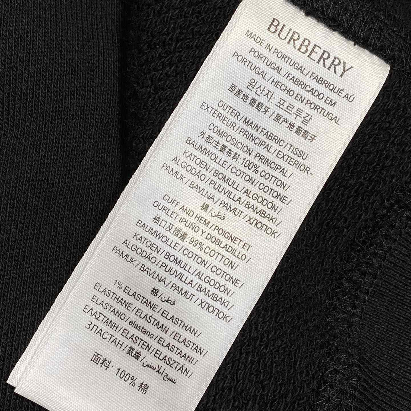 Burberry Check Label Cotton Jogging Pants - EUR FASHION