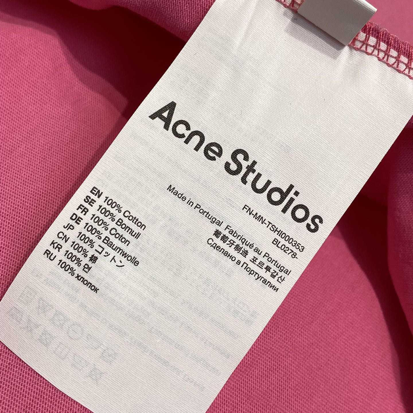 Acne Studios Logo T-shirt - Relaxed Fit - EUR FASHION