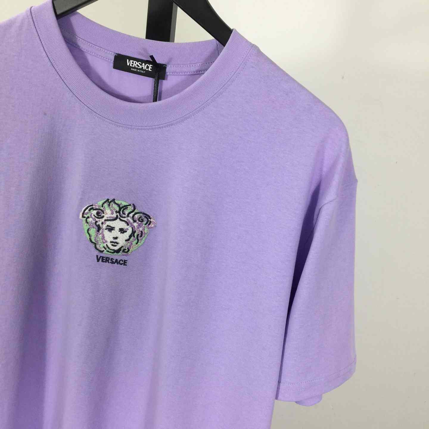 Versace Medusa Cotton T-shirt With Embroidery - EUR FASHION