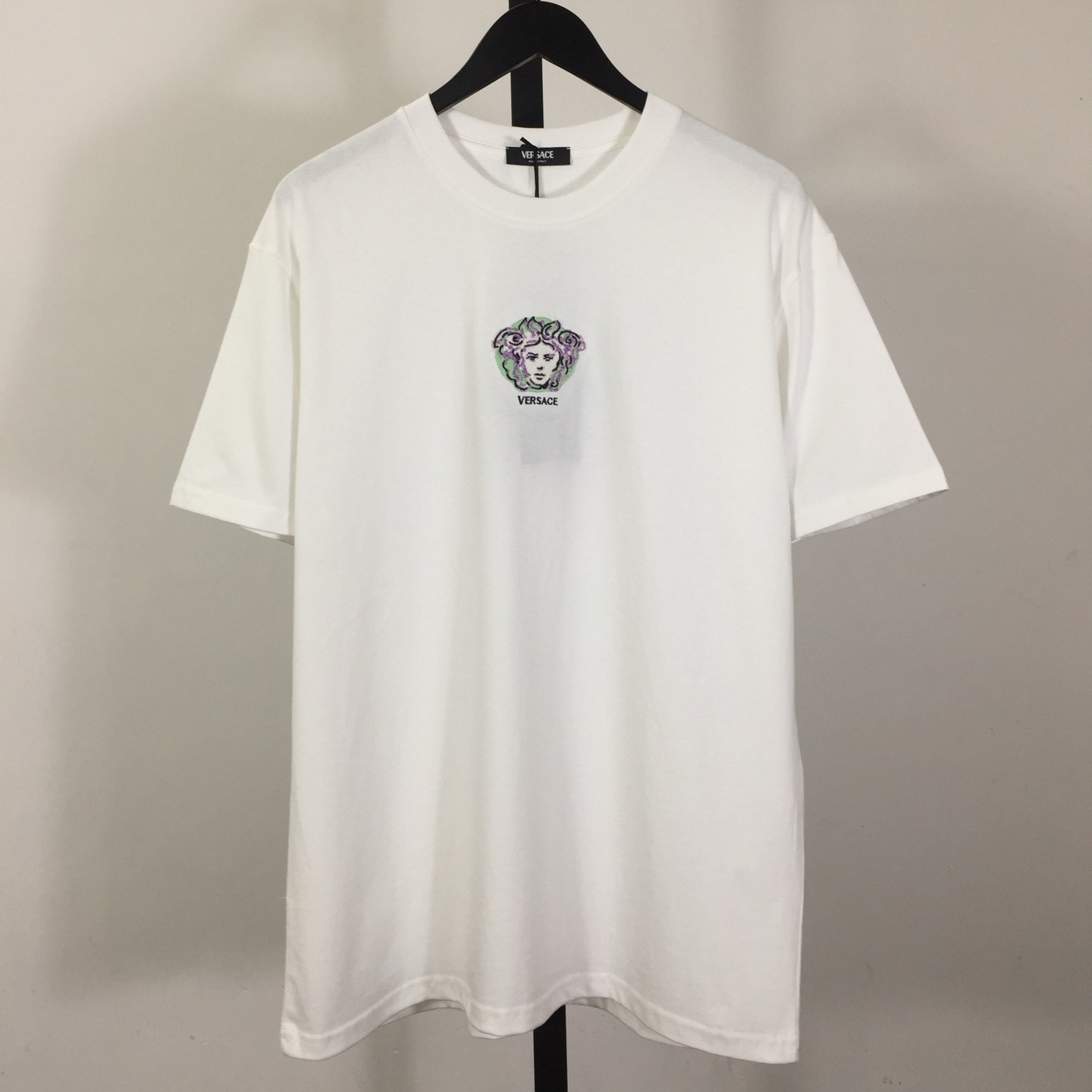 Versace Medusa Cotton T-shirt With Embroidery - EUR FASHION