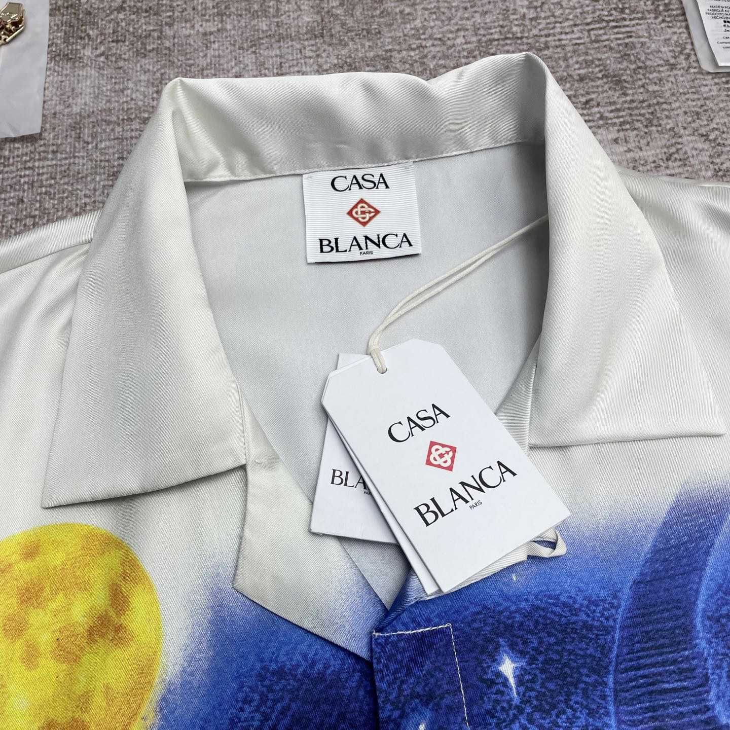 Casablanca Midnight Acropolis Silk Shirt   CA3530 - EUR FASHION