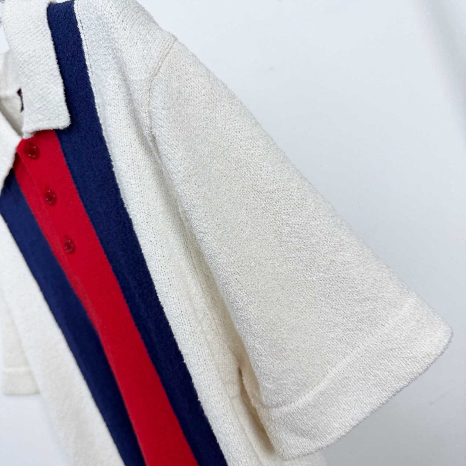 Gucci Cotton Blend Terry Knit Polo Shirt  - EUR FASHION