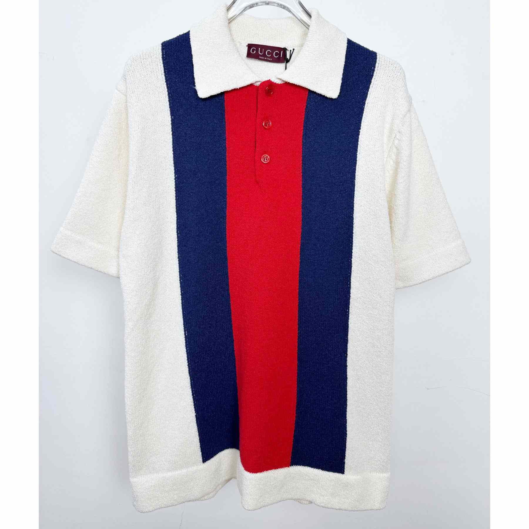 Gucci Cotton Blend Terry Knit Polo Shirt  - EUR FASHION